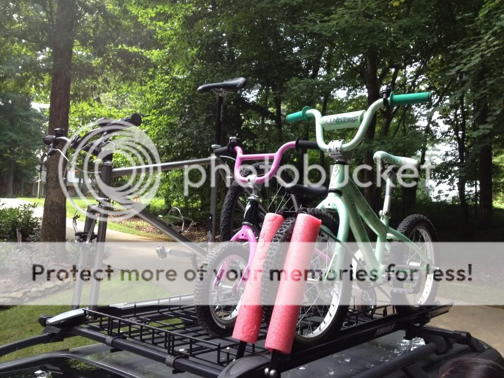 Quick & easy roof rack conversion for kids bike